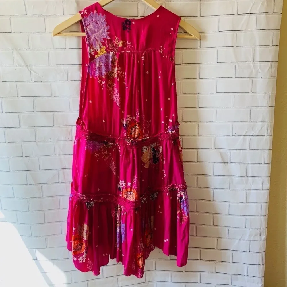 Free People Purple‎ Haze Pink Tunic Size S